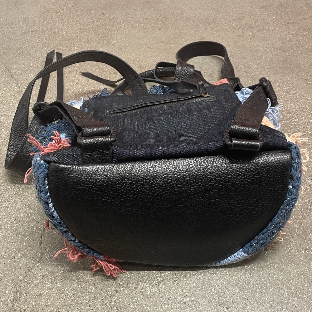 CLEOBELLA Multicolor Fringe Textured Backpack - Picture 11 of 15